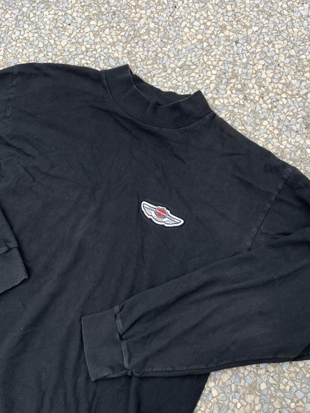 2003 Centennial Harley-Davidson Black Long Sleeve T-Shirt with Logo